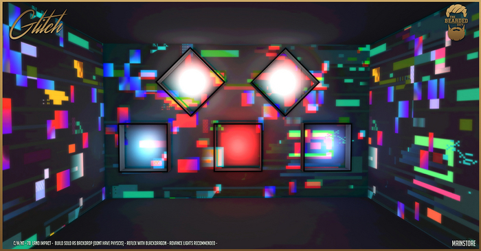 Glitch Backdrop - The Bearded Guy