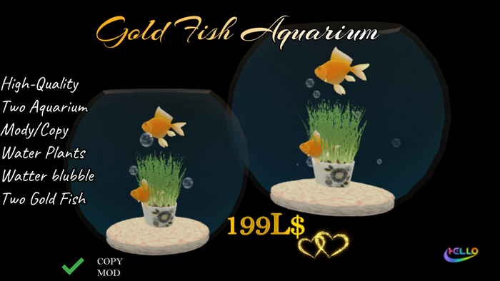  Gold Fish Aquarium