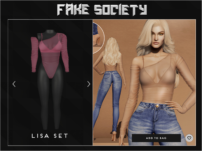 Fake Society x Lisa Bodysuit / Rouge