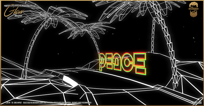 Glow Peace Backdrop - The Bearded Guy