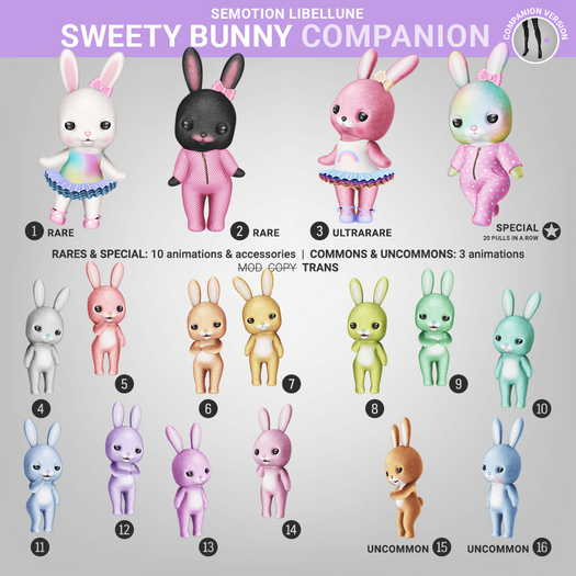 SEmotion Libellune Sweety Bunny Companion COMMON 04