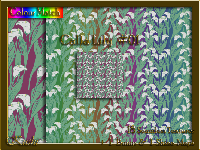 Calla Lily #01 Seamless Texture Pack