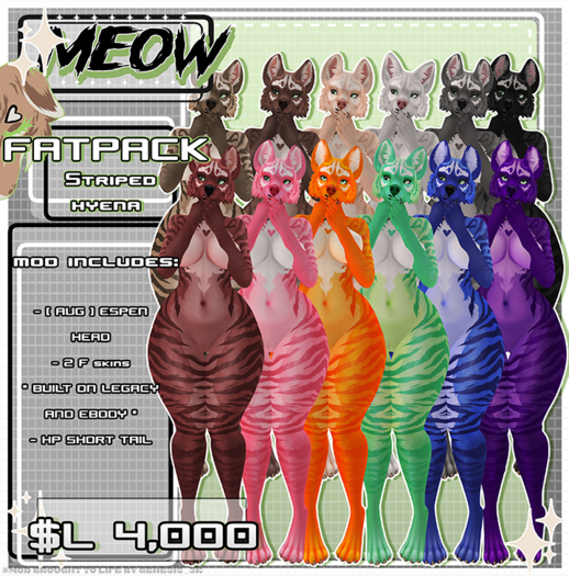 -MOW- FATPACK Striped Yeen Modkit [F]