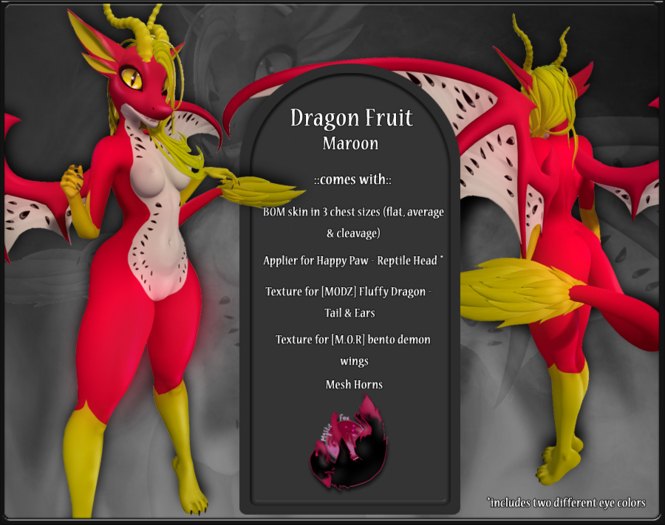 [MF] Dragon Fruit - Maroon (add)