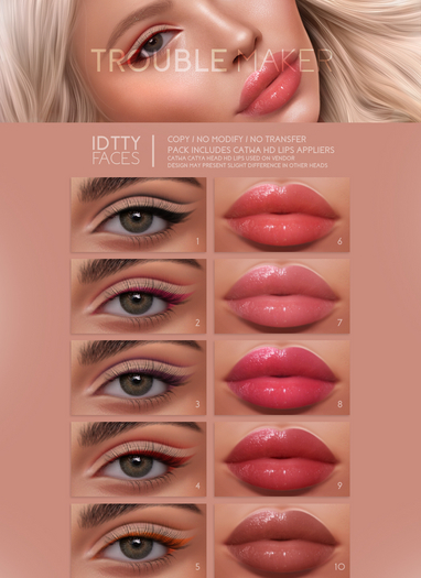 IDTTY FACES - CATWA TROUBLE MAKER COLLECTION