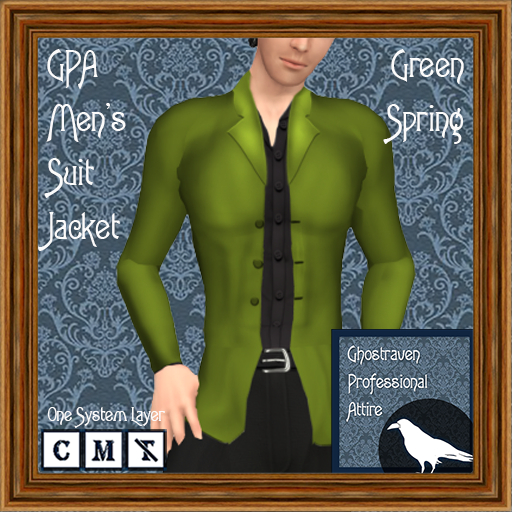 GPA Men's Suit Jacket BOM - Green Spring