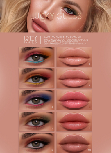 IDTTY FACES - CATWA LUCKY GUESS COLLECTION
