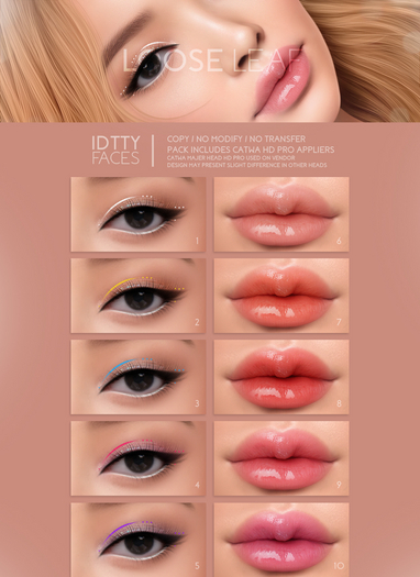 IDTTY FACES - CATWA LOOSE LEAF COLLECTION