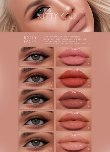 IDTTY FACES - CATWA KITTY KAT COLLECTION