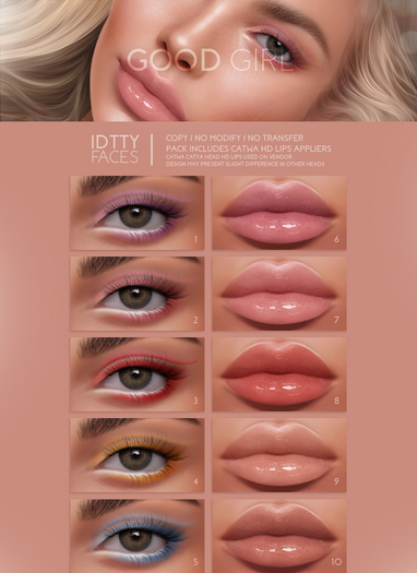 IDTTY FACES - CATWA GOOD GIRL COLLECTION