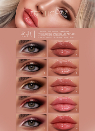 IDTTY FACES - CATWA CITY LIGHTS COLLECTION