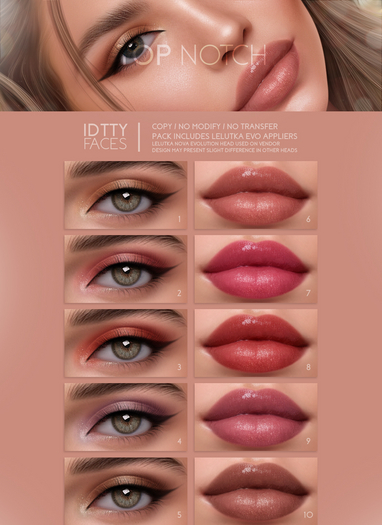 IDTTY FACES - LELUTKA TOP NOTCH COLLECTION