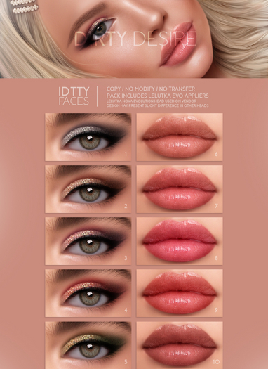 IDTTY FACES - LELUTKA DIRTY DESIRE COLLECTION