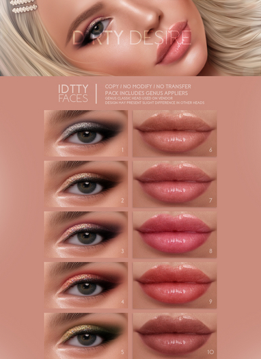 IDTTY FACES - GENUS DIRTY DESIRE COLLECTION