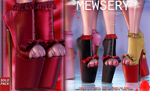 #MEWSERY Lovepump Heels {#14 Silk.Burgundy}