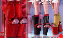 #MEWSERY Lovepump Heels {#13 Silk.Ruby}