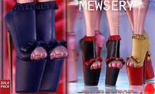 #MEWSERY Lovepump Heels {#8 Leather.Navy}