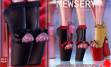 #MEWSERY Lovepump Heels {#1 Leather.Noir}