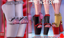#MEWSERY Lovepump Heels {#2 Leather.Pearl}