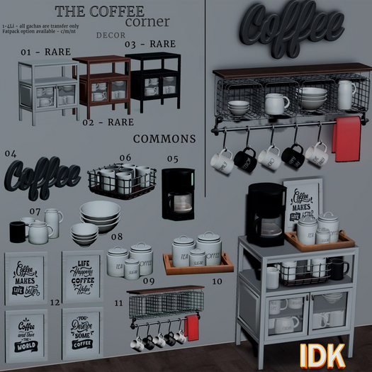 1-.::IDK::. The corner coffe - Unpack (REZZ) RARE