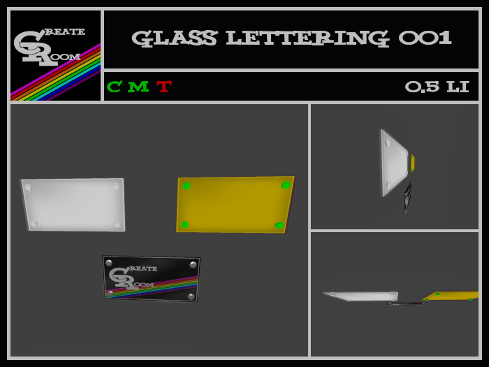 createROOM - Glas Lettering 001