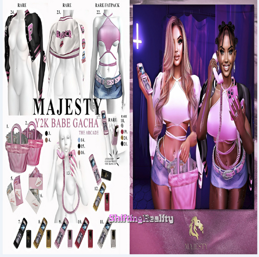 22. MAJESTY - Paris Outfit FATPACK RARE