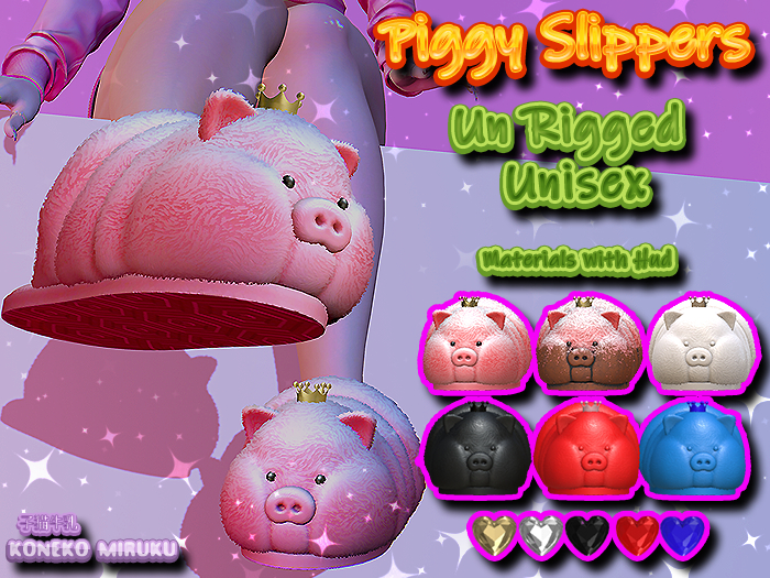 *KM* Piggy Slippers