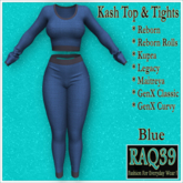 [R39] Kash Top & Tights-Blue