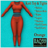 [R39] Kash Top & Tights-Orange
