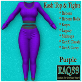 [R39] Kash Top & Tights-Purple