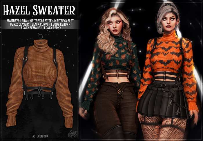 AsteroidBox. Hazel Sweater - Burnt Orange