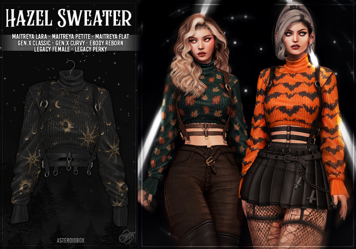 AsteroidBox. Hazel Sweater - Celestial Gold
