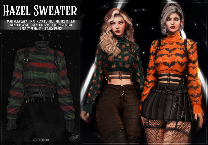 AsteroidBox. Hazel Sweater - Freddy Stripes