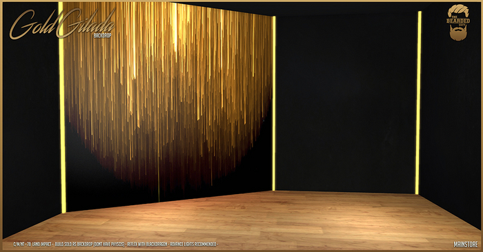 Gold Gilada Backdrop - The Bearded Guy