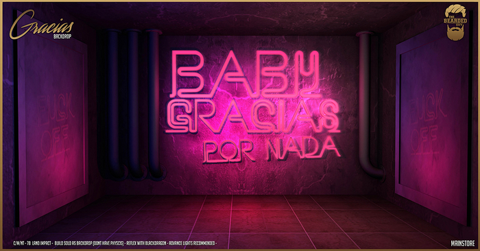 Gracias Backdrop - The Bearded Guy