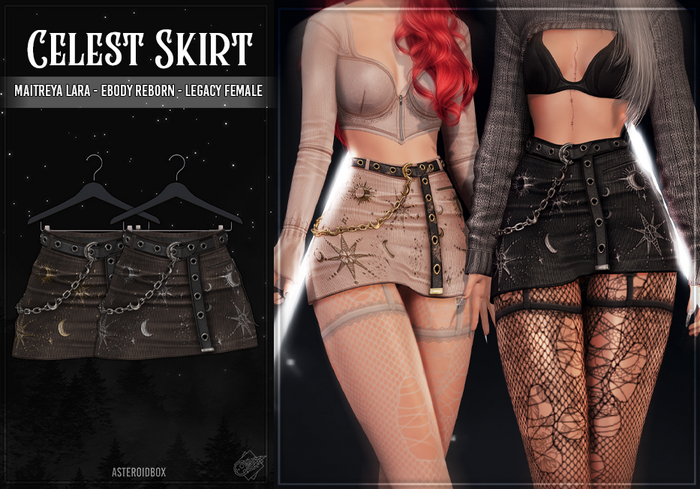 AsteroidBox. Celest Skirt - Brown