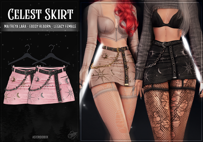 AsteroidBox. Celest Skirt - Bubblegum