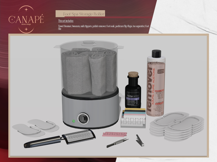 [Canape] Foot Spa Tools Storage 