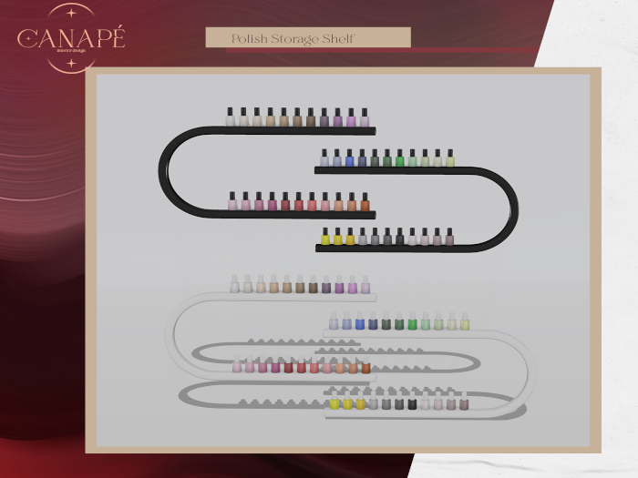 [Canape] Foot Spa Polish Shelf