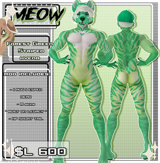 -MOW- Forest Green Striped Yeen Modkit [M]