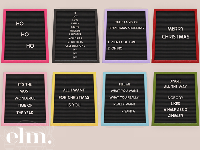 Elm. Whimsy Letter Board [FATPACK]