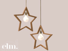 Elm. Whimsy Decor ~ Star Pendant Light