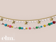 Elm. Whimsy Decor ~ PomPom Garland