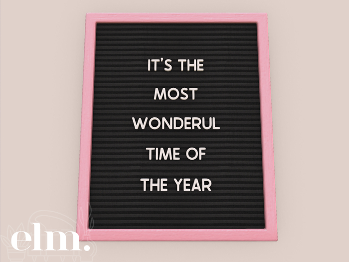 Elm. Whimsy Letter Board [Wonderful]