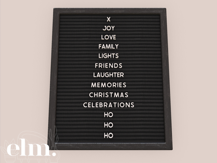 Elm. Whimsy Letter Board [Tree]