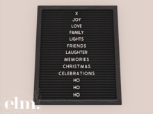 Elm. Whimsy Letter Board [Tree]