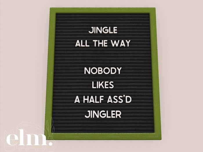 Elm. Whimsy Letter Board [Jingle]
