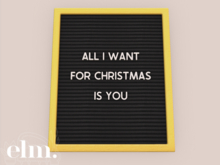 Elm. Whimsy Letter Board [All I Want]