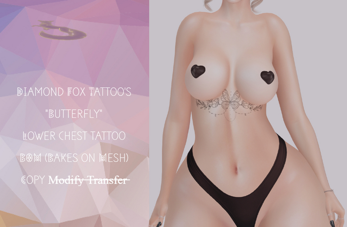 [Diamond Fox] - Butterfly tattoo