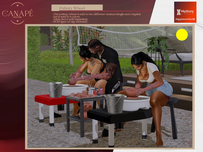 [Canape] Pottery Wheel (Couple) Yellow